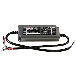 Meanwell power supply unit, CV, PWM-120-24KN, voltage constant, dimmable: KNX, 90-305V AC/50-60Hz, 24V DC
