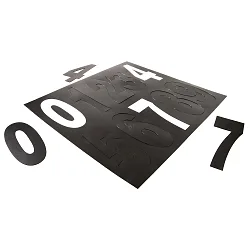 house numbers CASA / NUMBER 0-9, black