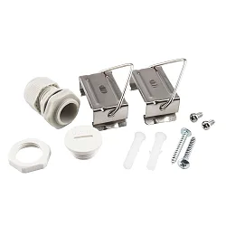 mounting set TRI PROOF BASIC, grey, silver