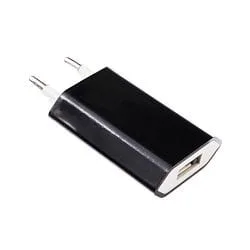 plug-in power supply unit USB-A, black