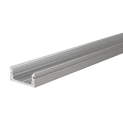 AU-01-10, flat U-profile for 10 - 11,3 mm LED stripes, 100cm, anodized aluminum