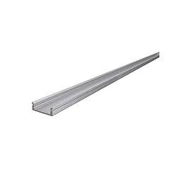 AU-01-15, flat U-profile for 15 - 16,3 mm LED stripes, 200cm, anodized aluminum