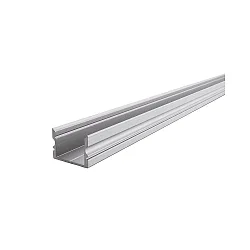 AU-02-15, high U-profile for 15 - 16,3 mm LED stripes, 200cm, anodized aluminum