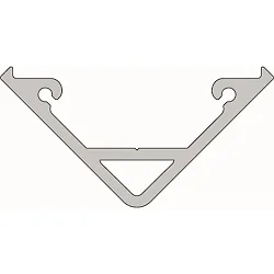 Corner profile AV-05-12 for 12 mm LED Stripes, silver matt, anodised, 200cm