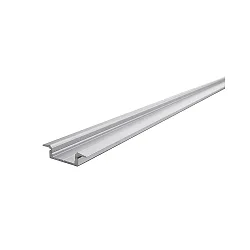 ET-01-15, flat T-profile for 15 - 16,3 mm LED stripes, 200cm, anodized aluminum