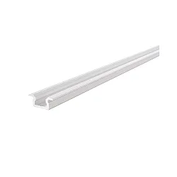 LED profile ET-01-05 flat T-profile for 5-5,7mm LED stripes, 200cm, matt white