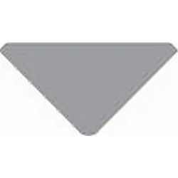 End cap P-AV-05-12 set 2 pcs., silver