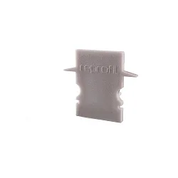 Endcaps H-ET-02-08, 23 mm, 2 items, grey