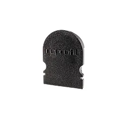 Endcaps R-AU-02-12, 18 mm, 2 items, black