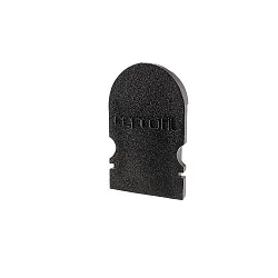 Endcaps R-AU-02-08, 14 mm, 2 items, black