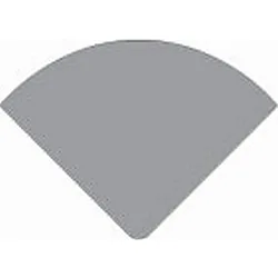 End cap R-AV-05-15 set 2 pcs., silver