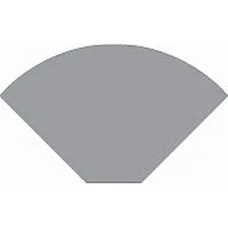 End cap R-AV-05-25 set 2 pcs., silver