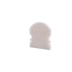 Endcaps L-AU-02-10, 16 mm, 2 items, white