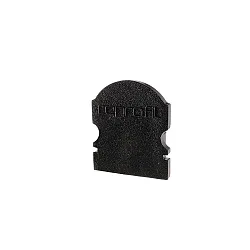 Endcaps L-AU-02-10, 16 mm, 2 items, black