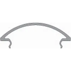 Cover R-05-15, BxH: 46,1x11,6mm, white satined, 200cm