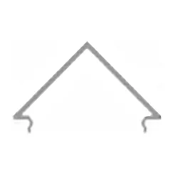 Cover E-05-15, BxH: 46,1x24,8mm, white satined, 200cm