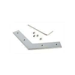 Reprofile slot nut / L-coupler 120°, metal, natural, silver