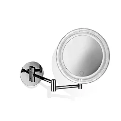 mirror with lighting BS 17 TOUCH LED 5-fold, round IP 20, chrome 
