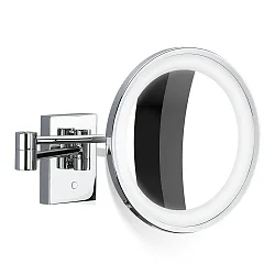 mirror with lighting BS 40 LED 3-fold IP 44, chrome 