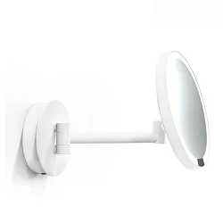 mirror with lighting JUST LOOK PLUS WR mirror with 7x magnification IP20, white matt dimmable