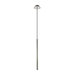 LED Pendant luminaire PIPE 1, 6,5W, 350mA, 3000K, 600lm, IP20, nickel satin