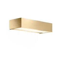 LED Wall luminaire BOX 25 N LED, 18,4W, 2700K, 2440lm, IP44, gold matt 24 carat