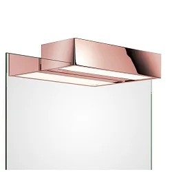 LED Mirror luminaire BOX 1-25 N LED, 18,4W, 3000K, 2800lm, IP44, rosegold / copper