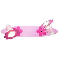 Spot BLOSSOM, nursery lamp 2 flames, 2x E14, pink