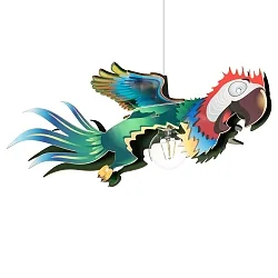 Pendant luminaire PAPAGEI TIERWELT, E27, multicolor