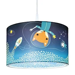 Pendant luminaire LITTLE ASTRONAUTS SPACE MISSION 25/40, E27, blue