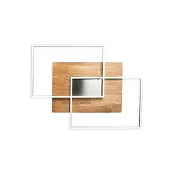 Ceiling luminaire PANAMA S, 2x 15W, 1700lm, oak natural