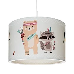 hanging luminaire LITTLE INDIANS E27, mint green