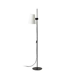 floor lamp LUPE E27 IP20, beige, black matt 