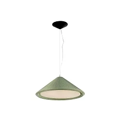 pendant luminaire SAIGON IN 3 flames E27 IP20, olive green, black matt 