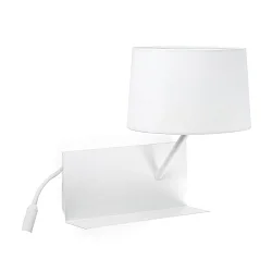 wall luminaire HANDY E27 IP20, white matt 