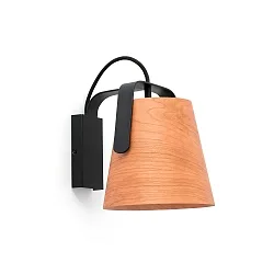 wall luminaire STOOD E27 IP20, black matt 