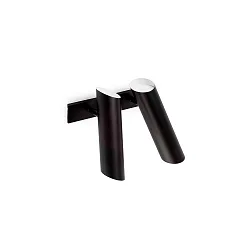 wall luminaire LINK 2 flames GU10 IP20, black matt 