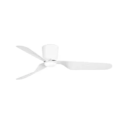 Ceiling fan PEMBA L with remote control IP20, white glossy