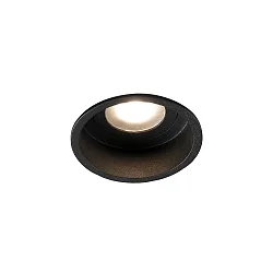 ceiling recessed luminaire HYDE R GU10 IP44, black matt 