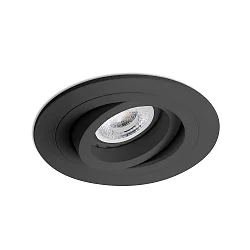 ceiling recessed luminaire RADON R GU10 IP20, black matt 