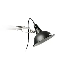 clamp lamp PEPPER E27 IP20, black matt 
