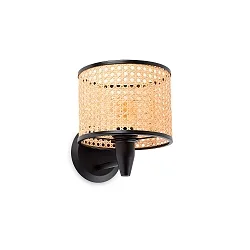 wall luminaire MAMBO E27 IP20, black matt 