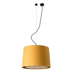 pendant luminaire SAMBA E27 IP20, yellow, black matt 