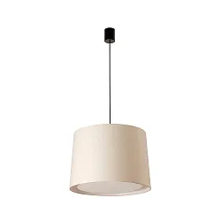 pendant luminaire CONGA E27 IP20, beige, black matt 