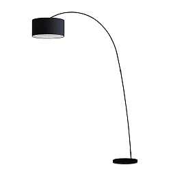 floor lamp PAPUA E27 IP20, black matt 