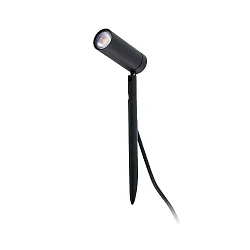 gorund spike luminaire SETH LED IP44, black matt 