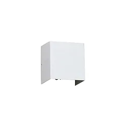 outdoor wall luminaire OLAN 2 flames LED IP65, white matt 