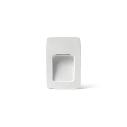 wall recessed luminaire NASE down, square, switchable IP44, white matt 