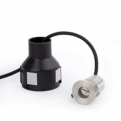 floor recessed luminaire CURTIS round, rigid, passable IP67, stainless steel, satined 