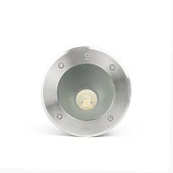 floor recessed luminaire SALT round, asymmetrical, passable IP67, stainless steel, satined 